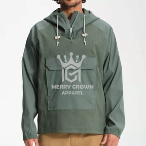 Chaqueta cortavientos de calidad superior personalizable mejor diseño con capucha cuello chaqueta cortavientos personalizado OEM al por mayor - Product Image 1