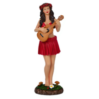 Vente en gros de figurines bobblehead en résine 3D personnalisées de la marque ZY, représentant des danseuses hawaïennes Hula, artisanat artisanal, souvenirs, cadeaux, décoration de la maison, décoration de table