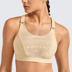 Ropa Deportiva Transpirable y Ecológica con Logotipo Frontal Simple Personalizado, Sujetador Deportivo para Mujer, Spandex y Poliéster, MOQ Bajo - Product Image 2