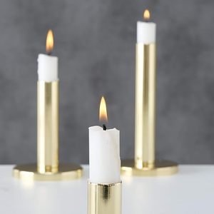 Portavelas de lujo hecho a mano de Venta caliente, portavelas de metal de la mejor calidad en Latón chapado en oro, soporte de vela - Product Image 2