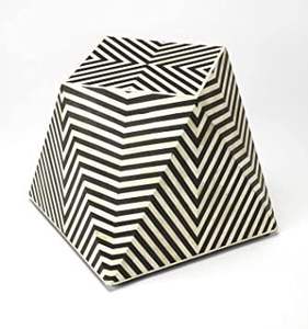 Mesa de centro con incrustaciones de hueso en forma hexagonal, muebles elegantes para sala de estar para uso doméstico, muebles con incrustaciones de hueso - Product Image 5