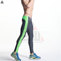 Nuevos Leggings de Compresión Deportivos Personalizados para Hombre, Cintura Elástica, Transpirables, de Secado Rápido, Tejido de Spandex/Nailon para Entrenamiento, Correr, Trotar