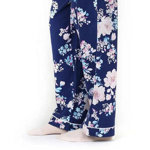 Conjunto de Pijama Térmico de Calidad Superior para Mujer, Cintura Elástica, Camisa de Manga Larga y Pantalones, Hecho con Tela de Algodón, Seda y Satén - Product Image 5