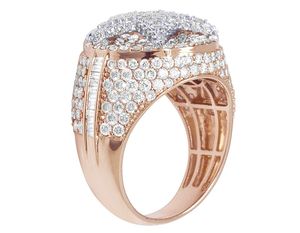 Unique Star Design Moissanite <b>Ring</b> for <b>Men</b> Iced Out 925 <b>Silver</b> Hip Hop Jewelry - Product Image 4