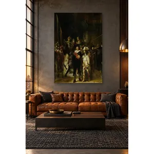 Stampa su tela verticale del dipinto 'La Guardia Notturna' di Fida <span class=keywords><strong>Rembrandt</strong></span> - Product Image 3