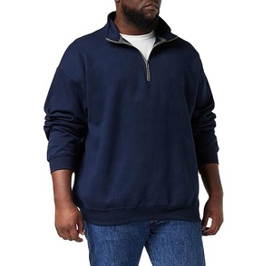 Sudaderas de alta calidad para hombre al por mayor OEM, sudaderas de estilo urbano para hombre, sudaderas térmicas con cremallera de un cuarto y estampado. - Product Image 5