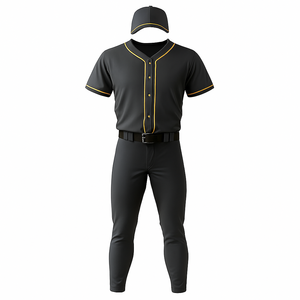 ชุดยูนิฟอร์มเบสบอลซอฟต์บอลแบบสั่งทำพิเศษ ปักชื่อและหมายเลขได้  สำหรับผู้ใหญ่ทั้งชายและหญิง  ผ้าโพลีเอสเตอร์ 100% - Product Image 5