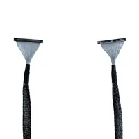 Kabel Koaksial Mikro Custom HRS DF36 50 Pin 0.4mm Pitch AWG42 LVDS untuk Drone dan Elektronik Konsumen