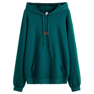 Pull à capuche OEM Pull à capuche surdimensionné en coton et polyester de qualité supérieure Pull pour femmes Sweat à capuche avec logo personnalisé - Product Image 1