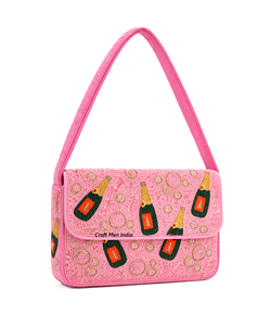 Bolsos de Hombro de Cóctel para Mujer, Hechos a Mano, con Cuentas de Perlas de Avestruz, Estilo Bohemio, Moderno, de Lujo, Ligeros y Ecológicos - Product Image 1