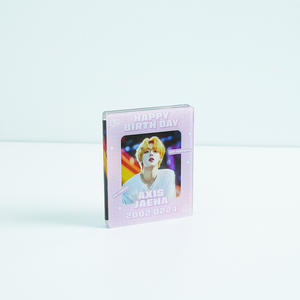 Bloc d'affichage en acrylique personnalisé à 2 couches, transparent, moderne, durable, fournitures de bureau, maison, événements, décoration personnalisée - Product Image 1