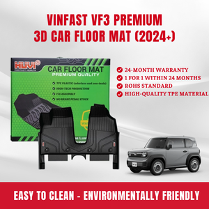แผ่นปูพื้นรถยนต์สำหรับ2023 VF3 vinfast แผ่นกันน้ำกันลื่นดูแลรักษาง่าย - Product Image 5