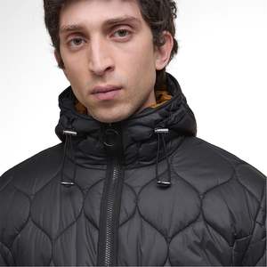 Blouson d'hiver léger pour homme en duvet noir chaud à bulles, coupe-vent, résistant, fabricant de vestes d'hiver - Product Image 5