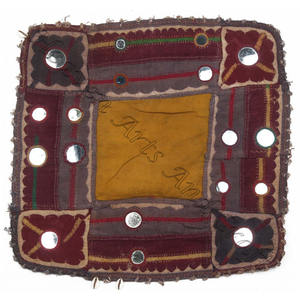 Kutch Embroidered Multi-Colored Ethnic Sew Patches Indian <b>Mirror</b> Kutch Embroidery Sewing Supplies Pieces for Indian Mats & Pads - Product Image 2
