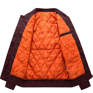 Chaqueta Bomber Informal para Hombre Personalizada 100% Cuero/Lana Estilo Letterman Cierre de Cremallera y Patrón Estampado Transpirable Venta Al por Mayor - Product Image 3