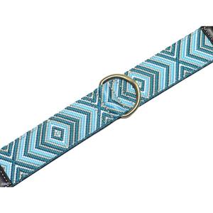 Patrón geométrico Color rayas cuero mascota Collar alta calidad perro moda perro Collar lujo mascota accesorios Malasia venta al por mayor - Product Image 5