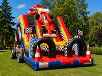 Aire de jeux gonflable professionnelle 7x4x6h m – Toboggan gonflable en PVC – Utilisation professionnelle en extérieur/intérieur – Conforme aux normes européennes