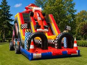 Aire de jeux gonflable professionnelle 7x4x6h m – Toboggan gonflable en PVC – Utilisation professionnelle en extérieur/intérieur – Conforme aux normes européennes - Product Image 3