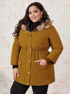 แจ็กเก็ตขนเป็ดผ้าทอสำหรับผู้หญิง, ดีไซน์ใหม่ให้ความอบอุ่นน้ำหนักเบากันน้ำระบายอากาศได้ดีมีฮู้ดหนาสำหรับฤดูหนาว - Product Image 4