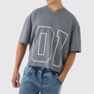 เสื้อเจอร์ซีย์พิมพ์โลโก้แห้งเร็วระบายอากาศได้ดี - Product Image 2