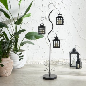 โคมไฟหลุมฝังศพอลูมิเนียมที่มีแม่ลายใบไม้ออกแบบสีได้เองทั้งในร่มและกลางแจ้งบ้านและสวนฟ้าผ่าดีไซน์คลาสสิก - Product Image 1