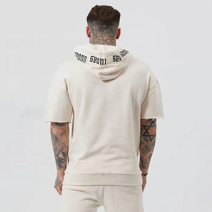 ชุดวอร์มมีฮู้ดแฟชั่นสำหรับผู้ชายชุดวอร์มมีฮู้ดโอเวอร์ไซส์ & กางเกงขาสั้นซับเหงื่อสำหรับฤดูหนาว - Product Image 2