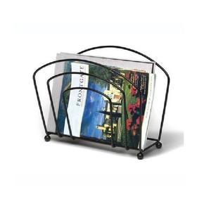 Porte-revues en métal fini laiton antique le meilleur porte-revues décoratif vintage moderne élégant classique - Product Image 2