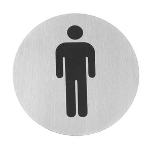 Panneau de porte personnalisé pour homme, diamètre 75 mm, pour salle de bain et toilettes - Product Image 1