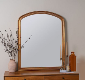 Premium Quality Metal Frame Wall Mounted Style <b>Mirror</b> Elegant Aluminum Bedroom & <b>Bathroom</b> Home Decor - Product Image 4