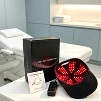 Casque de luminothérapie rouge à 142 LED 660nm 850nm pour le soin du cuir chevelu, usage domestique, favorisant la croissance des cheveux et anti-chute, appareil de photothérapie