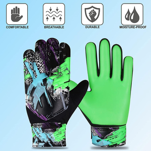 Gants de gardien de but en latex de haute qualité, imperméables et respirants, fermeture à lacets, conçus sur mesure pour une utilisation en extérieur - Product Image 3