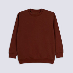 Sudadera Unisex de Cuello Redondo, Color Sólido, Tejida, Corte Regular, Informal, Manga Larga, Beige - Product Image 5