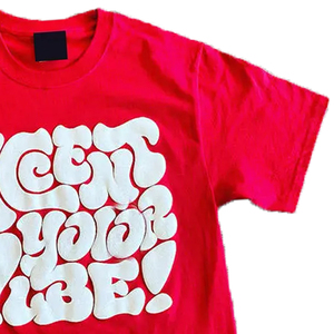 ทรงหลวมพิมพ์ลายเสื้อยืดสำหรับผู้ชายผ้าฝ้าย100% พิมพ์ลาย DTG สีดำกำหนดเองพิมพ์หน้าจอแขนสั้นพอง3D - Product Image 3