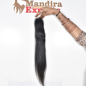 100% cabello tejido sin procesar Natural virgen cutícula alineada cabello humano indio barato 2*6 HD cierre cabello humano recto - Product Image 6