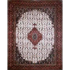 Alfombra india anudada a mano única en su tipo, de 6'5 x 4'9 - Product Image 1