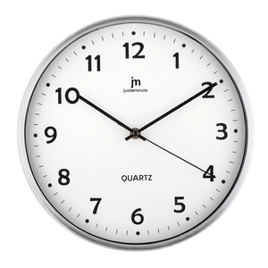 <b>Wall</b> Clock (30cm) JUSTAMINUTE White 14968B - Product Image 3