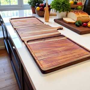 Plato de cena de madera ecológico con bandeja de bambú para servir comidas familiares y ocasiones especiales Proveedor indio - Product Image 4