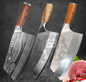 Couteau à viande professionnel Full Tang Design Poignée antidérapante Manche en bois Ambidextre Passe au lave-vaisselle Lame en acier inoxydable - Product Image 2