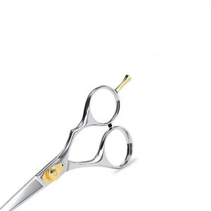 Tijeras de Afeitar Rectas de Acero Inoxidable Alemán con Acabado Espejo, Cuchillas Afiladas para Recortar y Adelgazar la Barba y el Bigote, Tijeras de Peluquería - Product Image 4