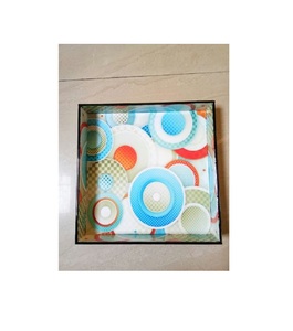 Mejor precio ¡Venta! Bandeja esmaltada de madera de mango impresa de diseño moderno, nueva versión, la mejor bandeja de servicio para uso doméstico en la cocina a granel - Product Image 6