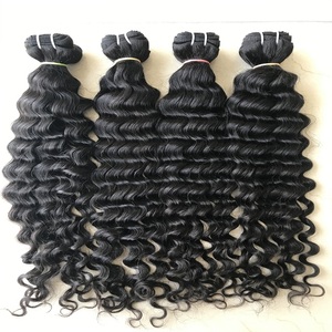 Paquetes sueltos de ondas profundas brasileño 100% extensiones de cabello humano Remy precio al por mayor para mujeres negro Natural envío rápido proveedor - Product Image 2