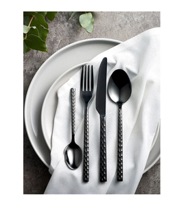 Couteau en métal fourchette et cuillère ensemble de couverts de table à la maison ensemble de couverts en acier miroir pour le dîner de l'hôtel ensemble de cuillères de table - Product Image 1