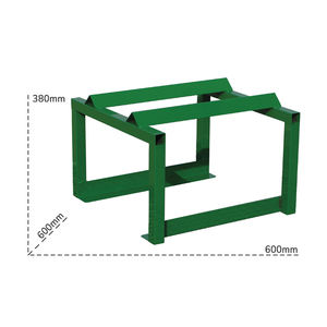 Soporte de almacenamiento de metal horizontal Carvel 600x600x380mm para un tambor de 220lt - Product Image 2