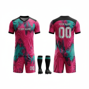 Conjunto de Uniforme de Fútbol Personalizado con Impresión Digital Profesional y Logotipo Personalizado, Transpirable y de Secado Rápido - Product Image 3