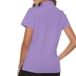 Venta caliente nueva moda mujer Polo camiseta verano Polo camiseta mejor calidad mujeres Polo camisetas venta al por mayor tarifa OEM - Product Image 6