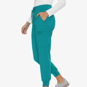 Uniformes en tissu doux écologique costume médical col en v t-shirt bas survêtement ensemble de gommages en vrac en gros - Product Image 2