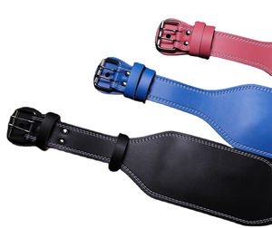 Ceinture de musculation de haute qualité en cuir personnalisé antidérapant Misha Sports Fitness, ceinture de soutien lombaire solide pour la musculation en salle de sport - Product Image 2