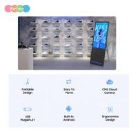 Póster Digital Portátil Android con Reproductor de Medios Quiosco Táctil Pantalla Publicitaria Móvil Para Interiores Cartelera de Tienda Minorista Señalización Digital