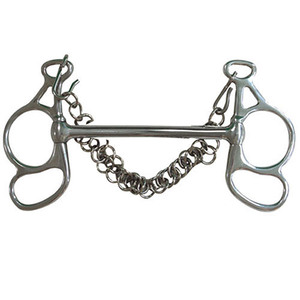 Bocado Ecuestre Occidental de Acero Inoxidable con Cañas Largas y Múltiples Opciones de Riendas para Conducir Múltiples Caballos, Hecho en Pakistán - Product Image 3
