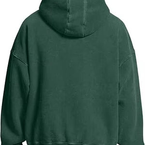 Sudaderas con capucha informales de invierno para hombre Color sólido 100% algodón Ajuste regular Transpirable Ecológico - Product Image 1